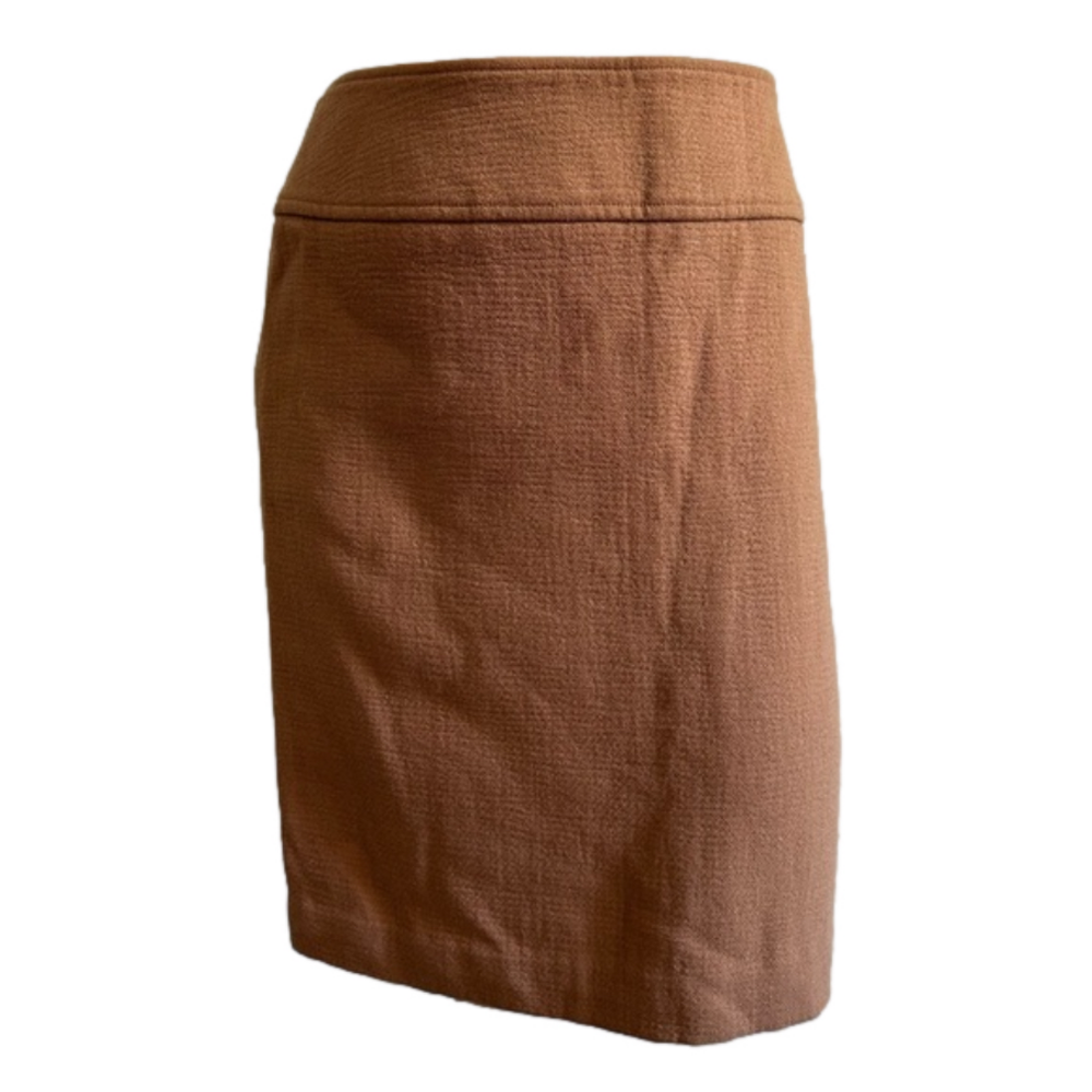 Dolce & Gabbana Women's Classic Pencil Tan Skirt Size 42 Made In Italy